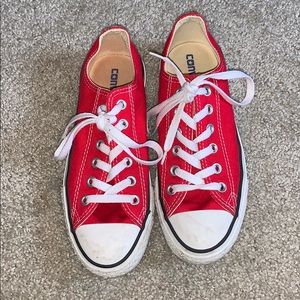 Red unisex Low-top Converse